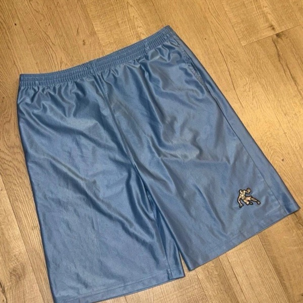 And1 Light Blue Mesh Drawstring Athletic Shorts - Picture 1 of 5
